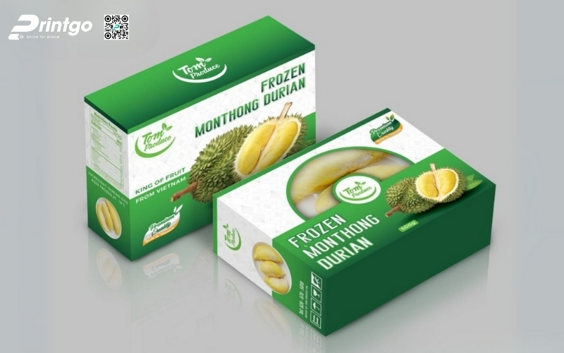 Mẫu thùng carton đựng trái cây xuất khẩu sầu riêng Mẫu thùng carton đựng trái cây xuất khẩu sầu riêng