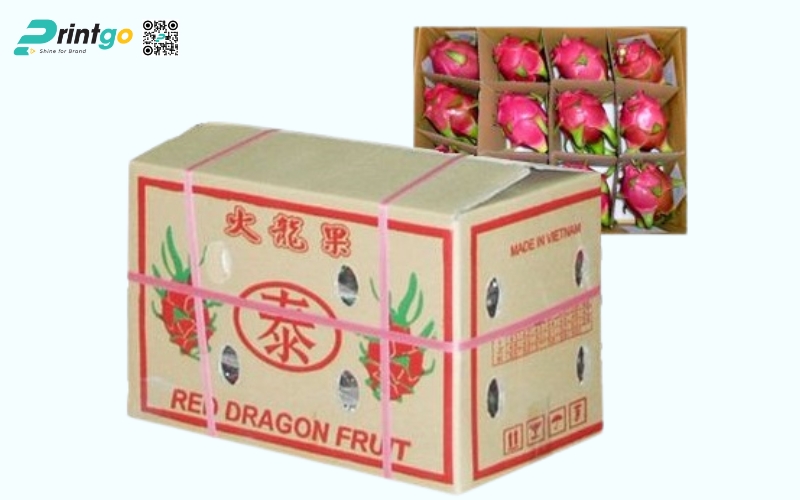 Mẫu bao bì xuất khẩu trái cây thanh long Mẫu bao bì xuất khẩu trái cây thanh long