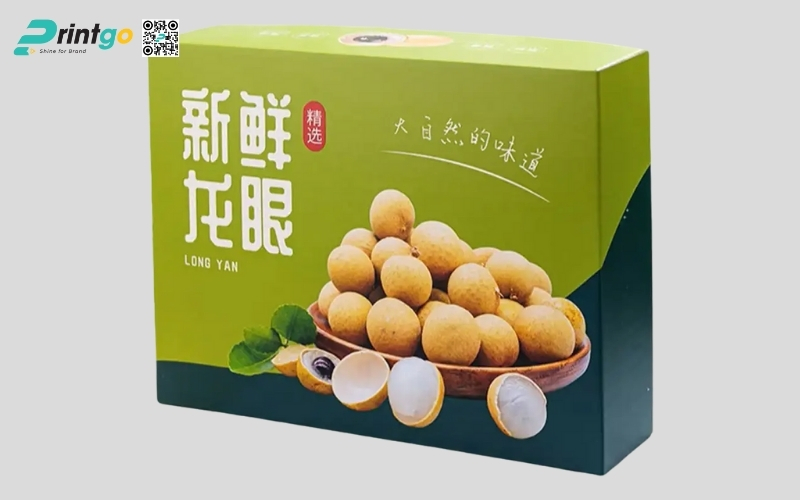 Mẫu thùng carton đựng trái cây xuất khẩu nhãn Mẫu thùng carton đựng trái cây xuất khẩu nhãn
