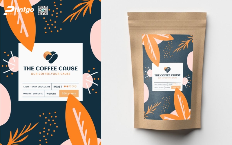 Mẫu bao bì cà phê xuất khẩu dạng túi kraft Mẫu bao bì cà phê xuất khẩu dạng túi kraft