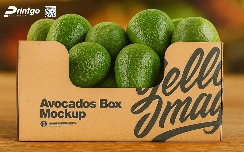 Mẫu thùng giấy đựng trái cây xuất khẩu bơ Mẫu thùng giấy đựng trái cây xuất khẩu bơ