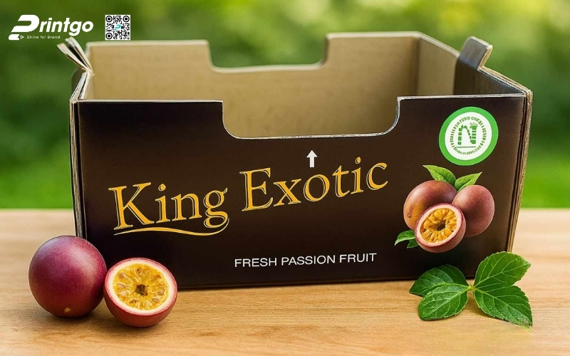 Mẫu bao bì xuất khẩu trái cây chanh leo Mẫu bao bì xuất khẩu trái cây chanh leo
