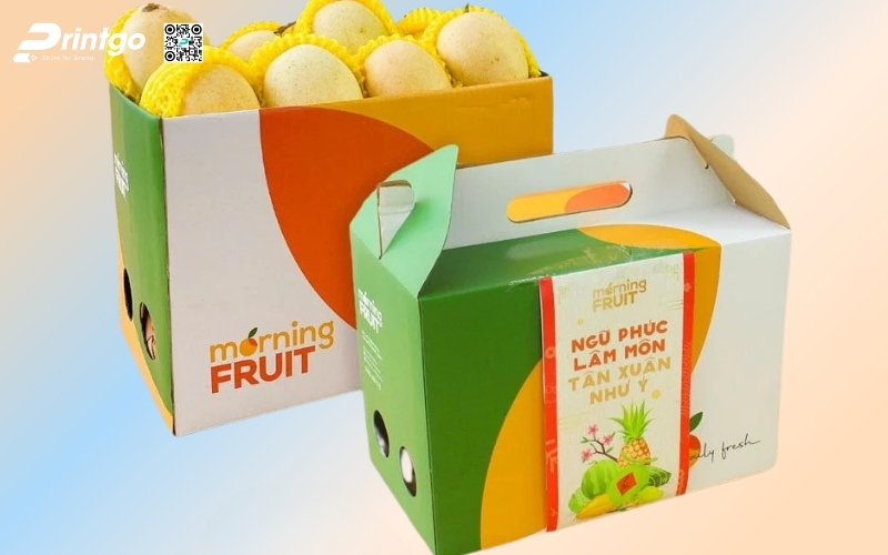 Mẫu thùng carton đựng trái cây xuất khẩu xoài Mẫu thùng carton đựng trái cây xuất khẩu xoài