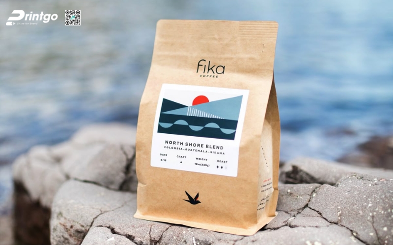 Mẫu bao bì cà phê xuất khẩu dạng túi kraft Mẫu bao bì cà phê xuất khẩu dạng túi kraft