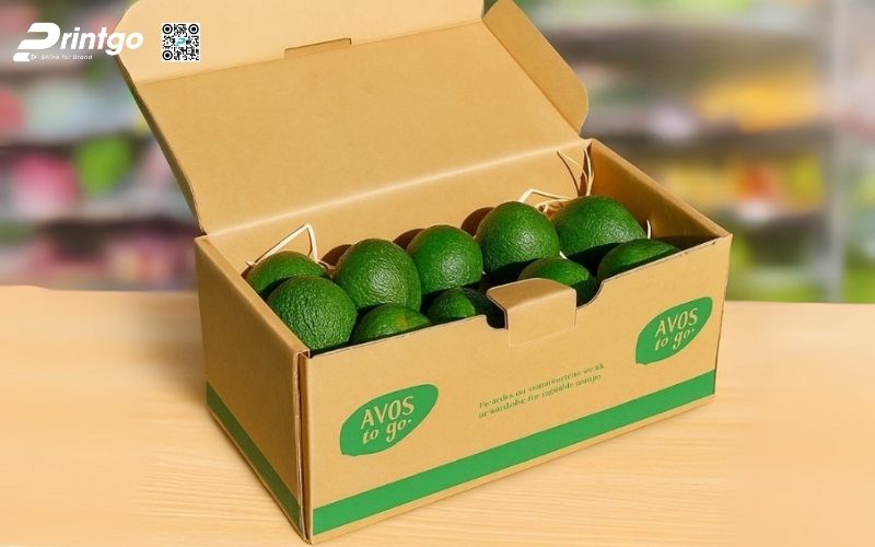 Mẫu thùng giấy đựng trái cây xuất khẩu bơ Mẫu thùng giấy đựng trái cây xuất khẩu bơ