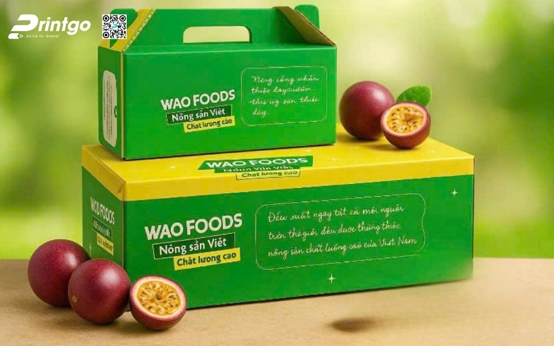 Mẫu bao bì xuất khẩu trái cây chanh leo Mẫu bao bì xuất khẩu trái cây chanh leo