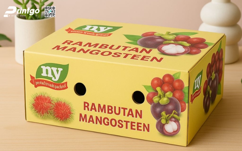 Mẫu bao bì xuất khẩu trái cây chôm chôm Mẫu bao bì xuất khẩu trái cây chôm chôm