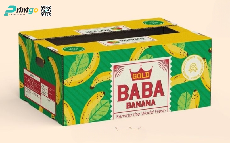 Mẫu bao bì xuất khẩu trái cây chuối Mẫu bao bì xuất khẩu trái cây chuối
