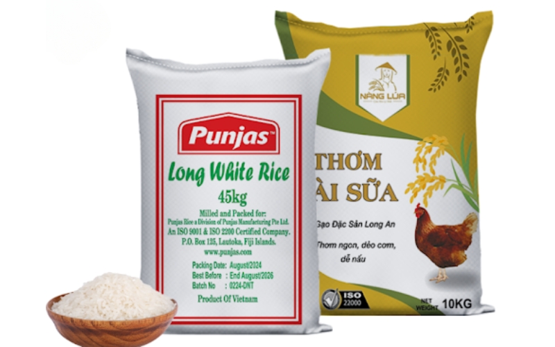 Mẫu in bao bì đựng gạo cao cấp 10kg - 25kg dành cho doanh nghiệp Mẫu in bao bì đựng gạo cao cấp 10kg - 25kg dành cho doanh nghiệp