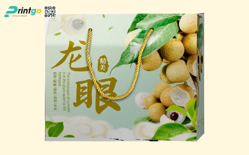 Mẫu thùng carton đựng trái cây xuất khẩu nhãn Mẫu thùng carton đựng trái cây xuất khẩu nhãn