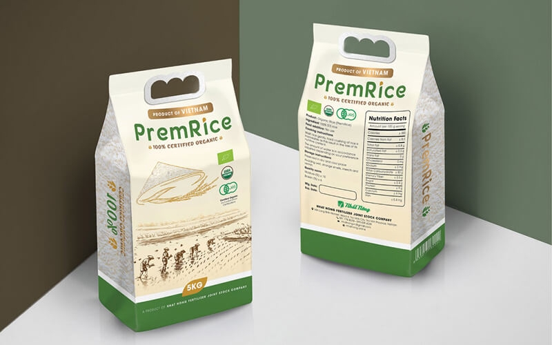 Mẫu in bao bì gạo 5kg - 10kg phổ biến cho hộ kinh doanh nhỏ Mẫu in bao bì gạo 5kg - 10kg phổ biến cho hộ kinh doanh nhỏ