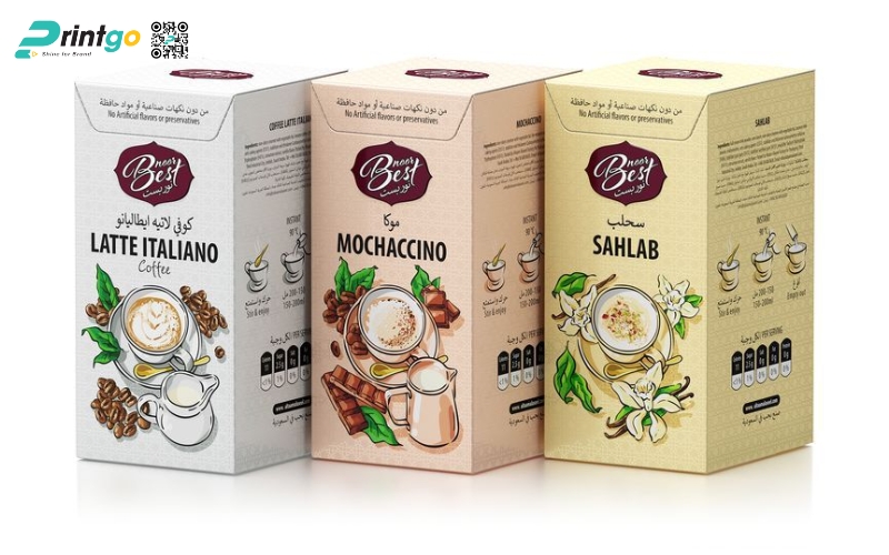 Mẫu bao bì cà phê xuất khẩu dạng hộp mềm Mẫu bao bì cà phê xuất khẩu dạng hộp mềm