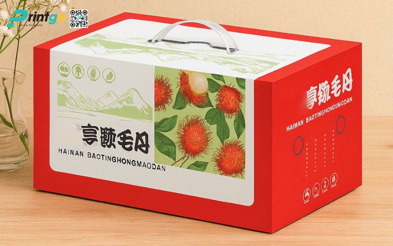 Mẫu bao bì xuất khẩu trái cây chôm chôm Mẫu bao bì xuất khẩu trái cây chôm chôm