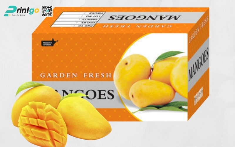 Mẫu thùng carton đựng trái cây xuất khẩu xoài Mẫu thùng carton đựng trái cây xuất khẩu xoài