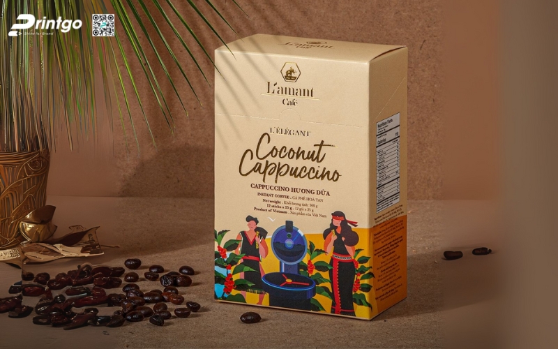Mẫu bao bì cà phê xuất khẩu dạng hộp mềm Mẫu bao bì cà phê xuất khẩu dạng hộp mềm