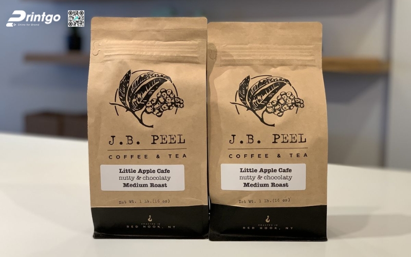 Mẫu bao bì cà phê xuất khẩu dạng túi kraft Mẫu bao bì cà phê xuất khẩu dạng túi kraft