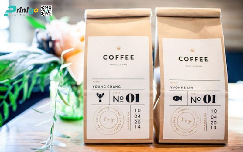 Mẫu bao bì cà phê xuất khẩu dạng túi kraft Mẫu bao bì cà phê xuất khẩu dạng túi kraft