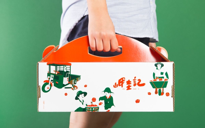 Bao bì đựng nông sản dạng hộp giấy carton sóng Bao bì đựng nông sản dạng hộp giấy carton sóng