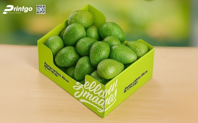 Mẫu thùng giấy đựng trái cây xuất khẩu bơ Mẫu thùng giấy đựng trái cây xuất khẩu bơ