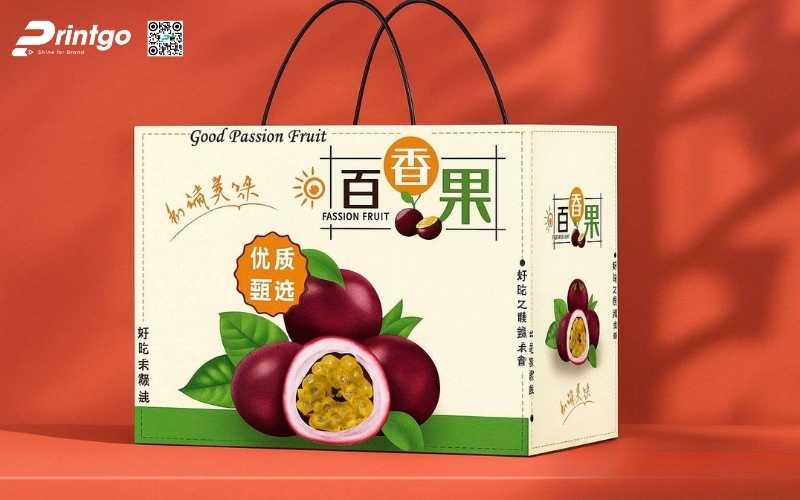 Mẫu bao bì xuất khẩu trái cây chanh leo Mẫu bao bì xuất khẩu trái cây chanh leo