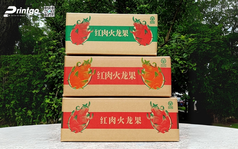 Mẫu bao bì xuất khẩu trái cây thanh long Mẫu bao bì xuất khẩu trái cây thanh long