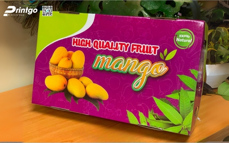 Mẫu thùng carton đựng trái cây xuất khẩu xoài Mẫu thùng carton đựng trái cây xuất khẩu xoài