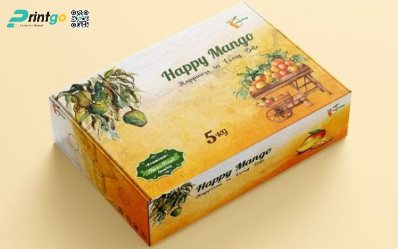 Mẫu thùng carton đựng trái cây xuất khẩu xoài Mẫu thùng carton đựng trái cây xuất khẩu xoài