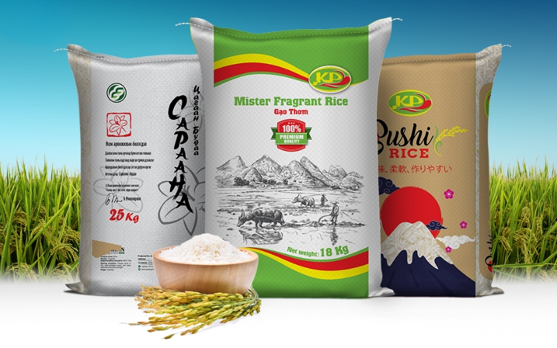Mẫu in bao bì đựng gạo cao cấp 10kg - 25kg dành cho doanh nghiệp Mẫu in bao bì đựng gạo cao cấp 10kg - 25kg dành cho doanh nghiệp