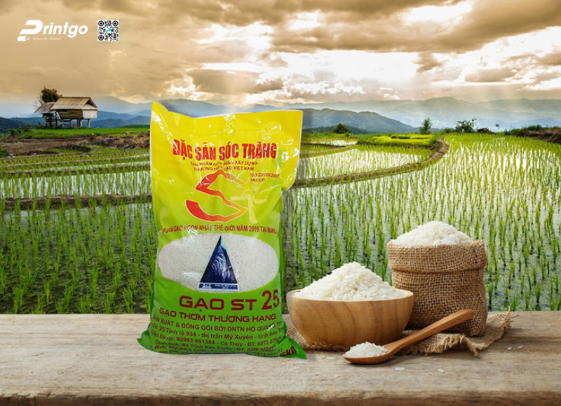 Túi đựng gạo chất liệu bao bố Túi đựng gạo chất liệu bao bố