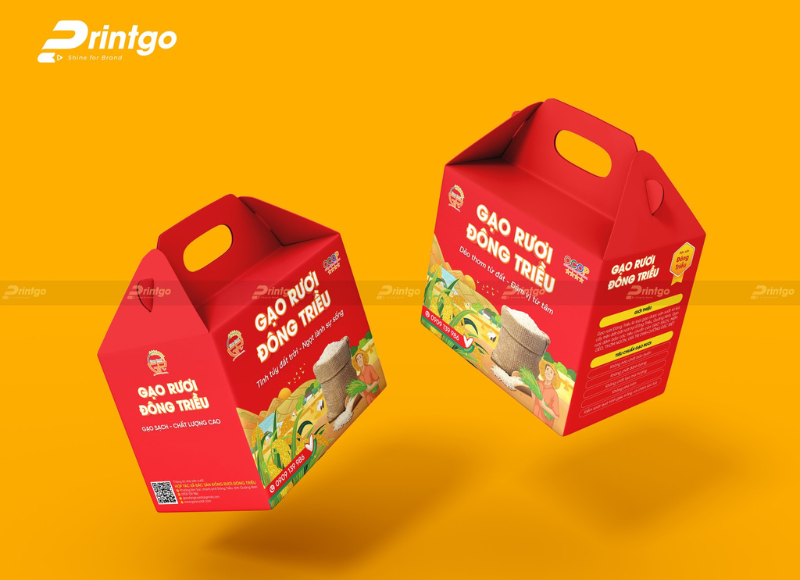 Hộp giấy đựng gạo đặc sản Hộp giấy đựng gạo đặc sản