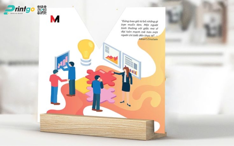 Mẫu lịch để bàn độc đáo đế gỗ Mẫu lịch để bàn độc đáo đế gỗ