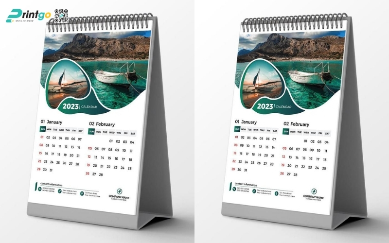 Mẫu lịch tết phong cảnh dạng lịch để bàn độc quyền Mẫu lịch tết phong cảnh dạng lịch để bàn độc quyền