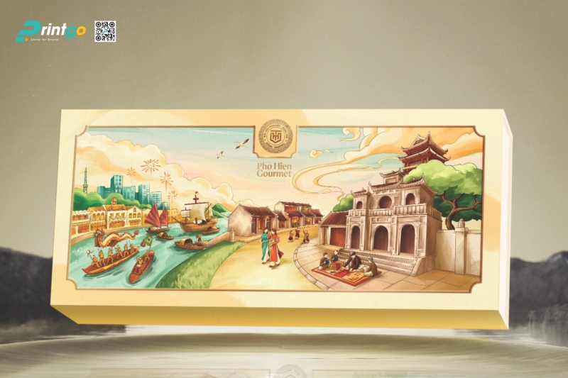 Thiết kế hộp đựng quà thương hiệu Hằng Thưởng được vẽ tay độc đáo Thiết kế hộp đựng quà thương hiệu Hằng Thưởng được vẽ tay độc đáo