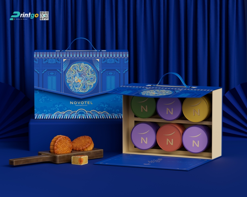 Hộp bánh trung thu thương hiệu Novotel Hộp bánh trung thu thương hiệu Novotel