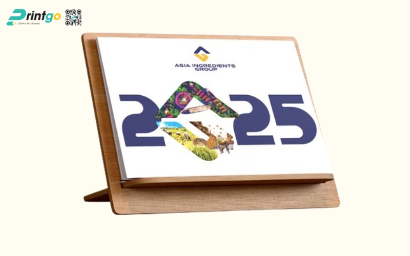 Mẫu lịch để bàn độc đáo đế gỗ Mẫu lịch để bàn độc đáo đế gỗ