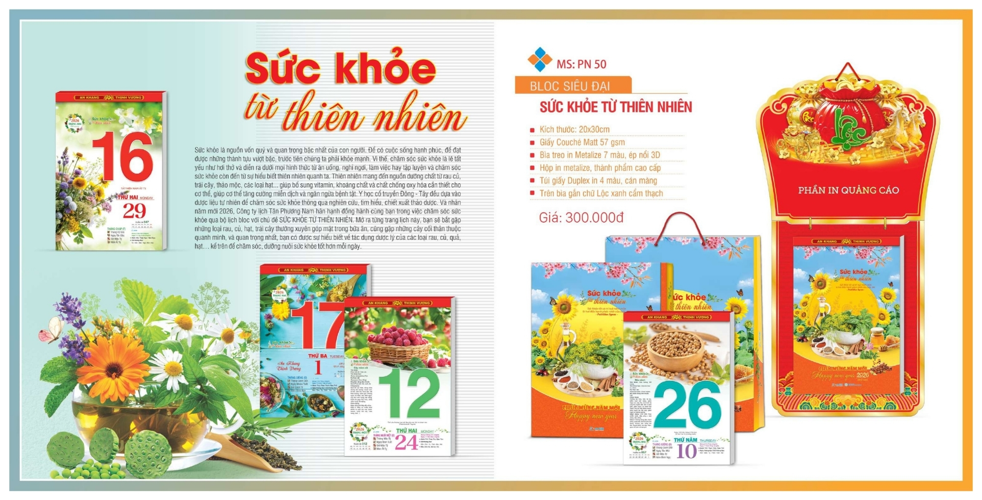 Mẫu lịch bloc độc quyền siêu đại đẹp nhất 2026 Mẫu lịch bloc độc quyền siêu đại đẹp nhất 2026