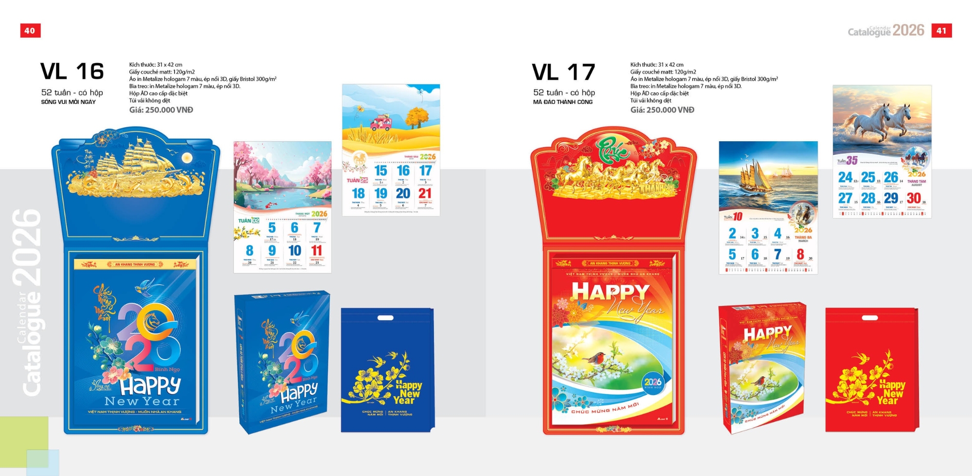 Mẫu lịch bloc độc quyền dạng lịch 52 tuần Mẫu lịch bloc độc quyền dạng lịch 52 tuần