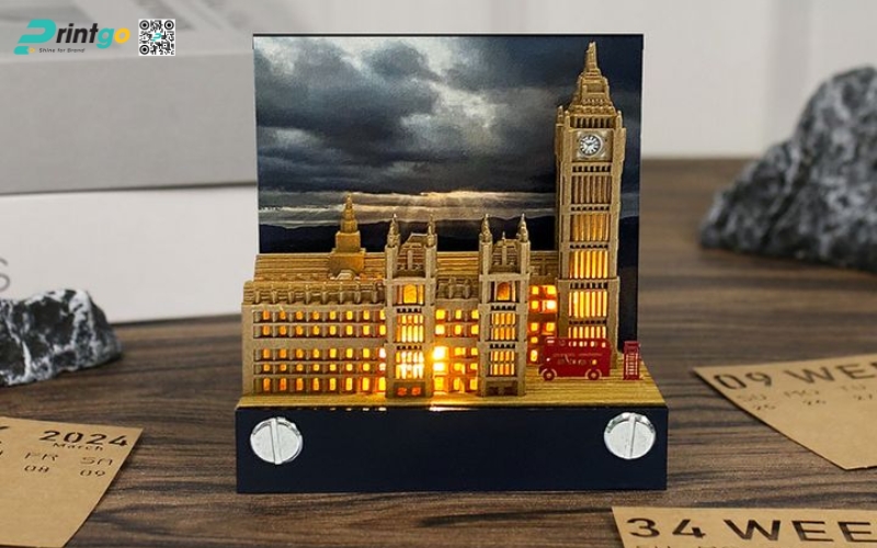 Mẫu lịch để bàn độc đáo 3D Mẫu lịch để bàn độc đáo 3D