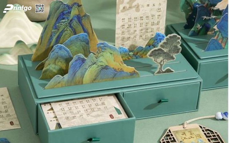 Mẫu lịch để bàn độc đáo 3D Mẫu lịch để bàn độc đáo 3D