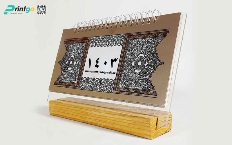 Mẫu lịch để bàn độc đáo đế mica Mẫu lịch để bàn độc đáo đế mica