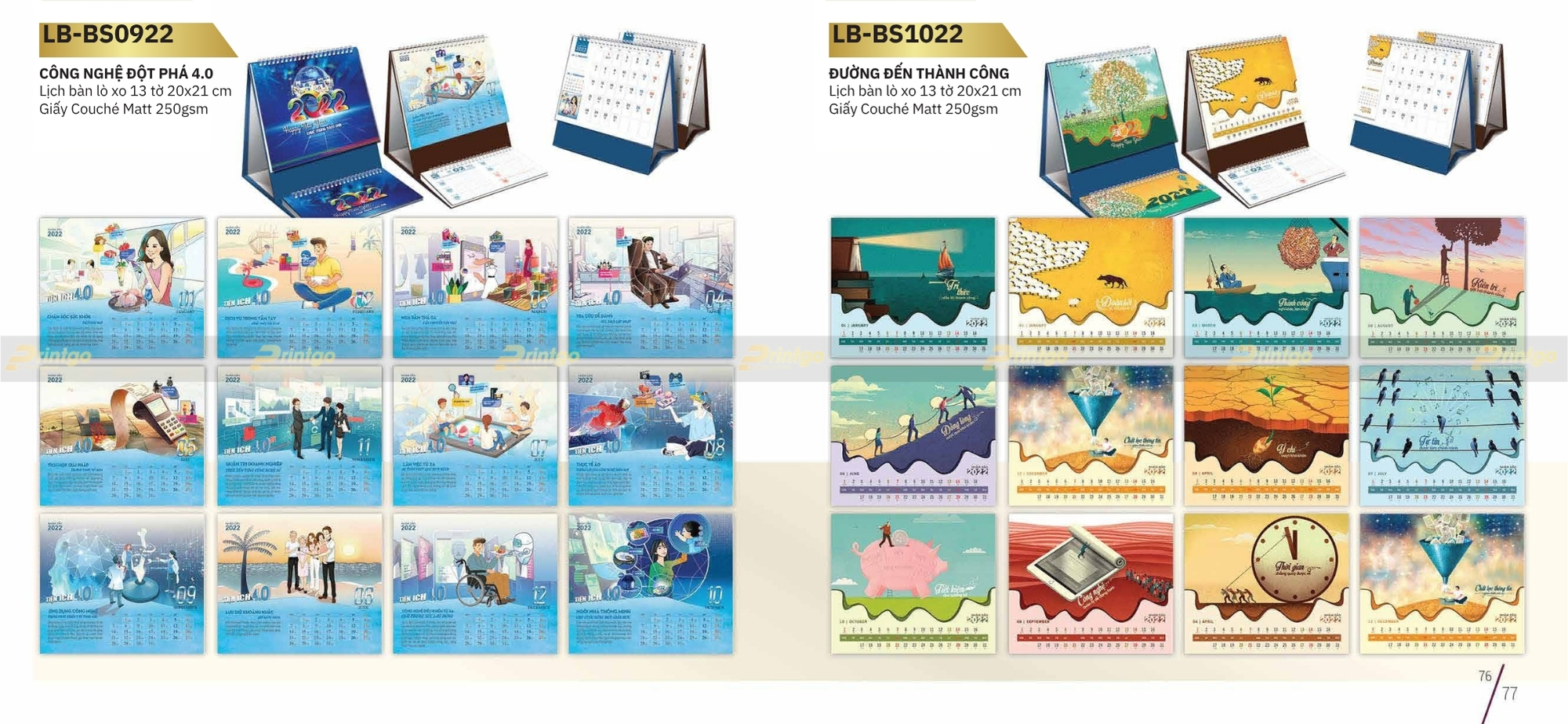 Một số mẫu thiết kế lịch để bàn chữ M độc quyền của Printgo thực hiện Một số mẫu thiết kế lịch để bàn chữ M độc quyền của Printgo thực hiện