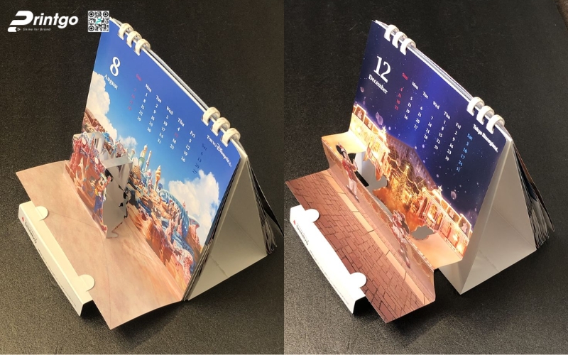 Mẫu lịch để bàn độc đáo 3D Mẫu lịch để bàn độc đáo 3D