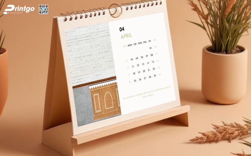 Mẫu lịch để bàn độc đáo đế gỗ Mẫu lịch để bàn độc đáo đế gỗ