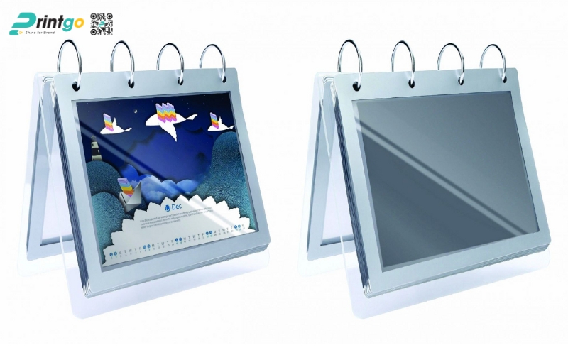 Mẫu lịch để bàn độc đáo đế mica Mẫu lịch để bàn độc đáo đế mica