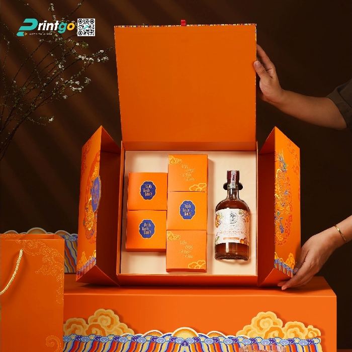 Dự án thiết kế và in hộp đựng quà tết Tình Tính Tang Dự án thiết kế và in hộp đựng quà tết Tình Tính Tang