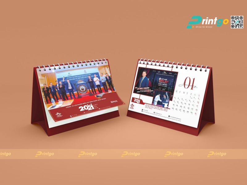 In lịch để bàn theo yêu cầu dạng chữ M tiện dùng In lịch để bàn theo yêu cầu dạng chữ M tiện dùng