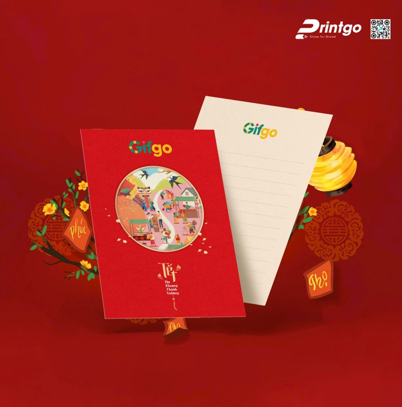 Thiệp chúc Tết chủ đề ấn tượng Thiệp chúc Tết chủ đề ấn tượng