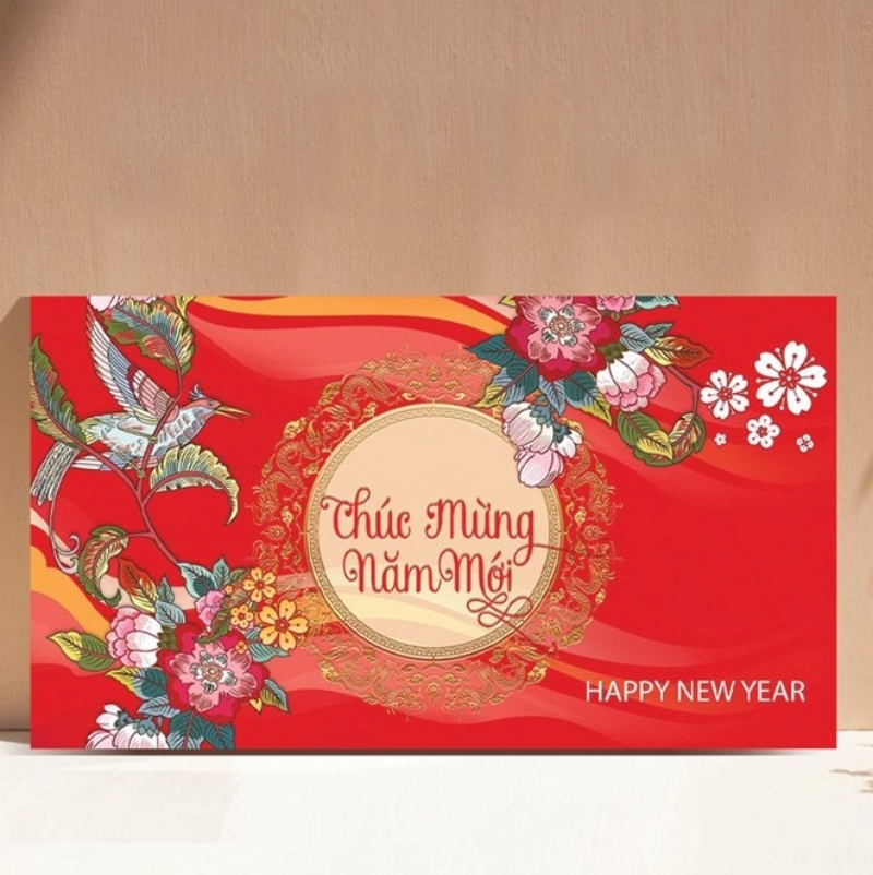 Thiệp chúc Tết thiết kế hiện đại Thiệp chúc Tết thiết kế hiện đại