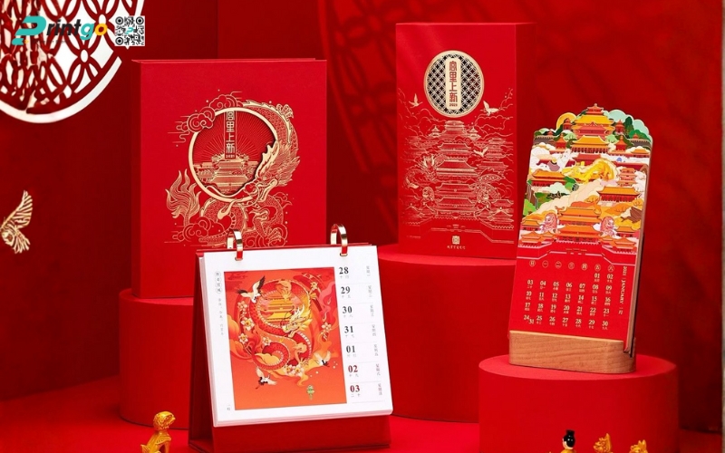 Kỹ thuật gia công in lịch để bàn độc đáo Kỹ thuật gia công in lịch để bàn độc đáo