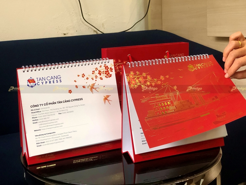 Lịch để bàn Tân Cảng Cypress Lịch để bàn Tân Cảng Cypress